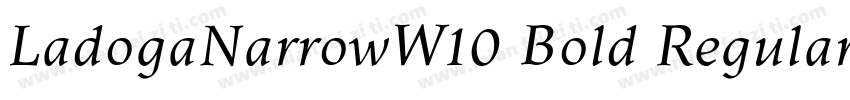 LadogaNarrowW10 Bold Regular字体转换